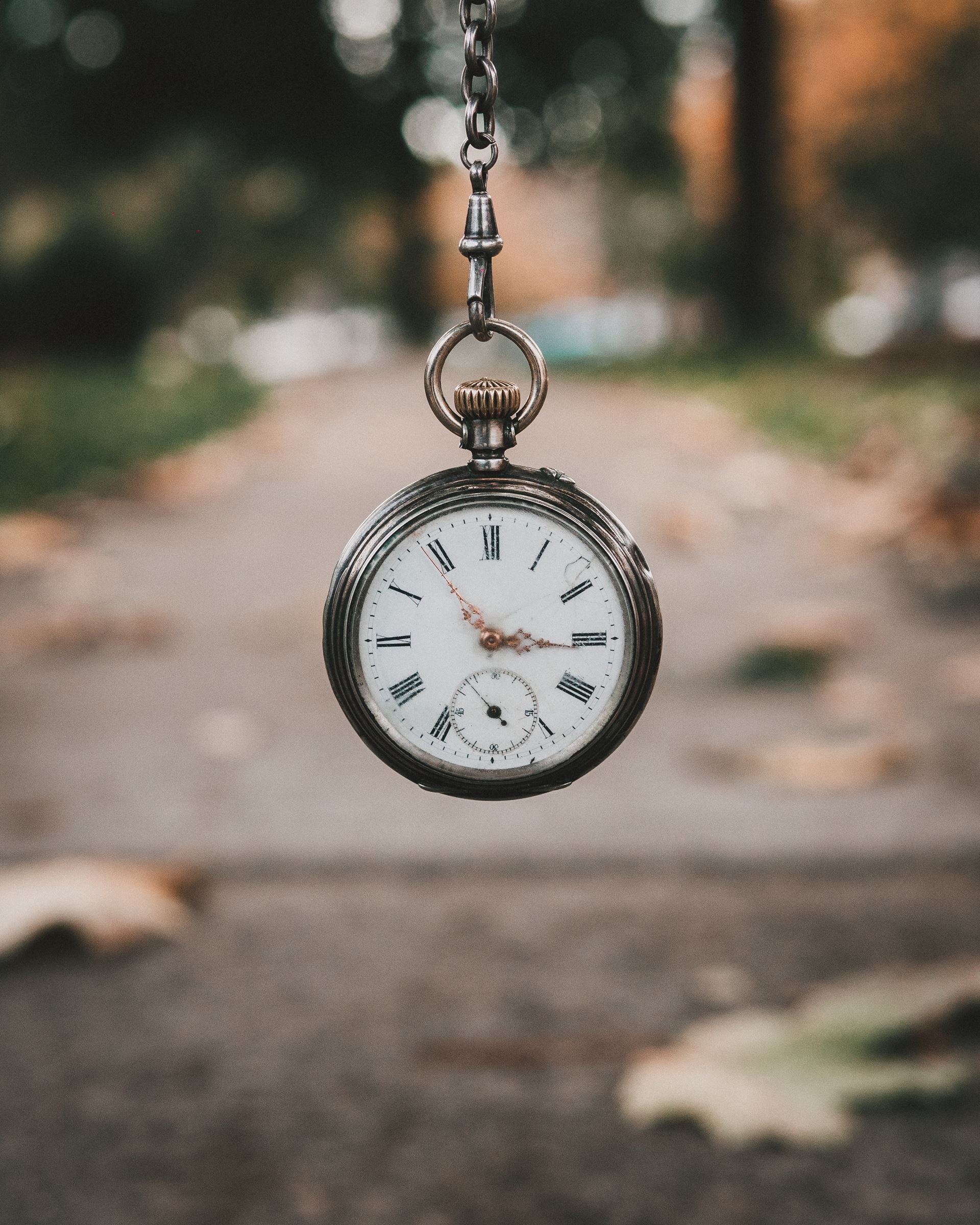 a close up of a clock